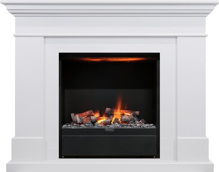 Электрокамин Dimplex California - Белый с очагом Albany