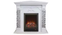 Камин электрический RealFlame Athena Corner GR WT с очагом Eugene