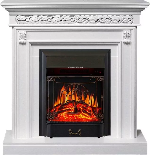 Электрокамин Royal Flame Valletta - Белый (Ширина 1040 мм) с очагом Majestic FX Black