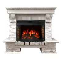 Каминокомплект Royal Flame Pierre Luxe Белый / Сланец белый с очагом Dioramic 25 LED FX