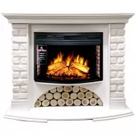 Портал Royal Flame Village Dioramic 25 FX кирпич белый/белый
