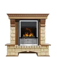 Каминокомплект Dimplex Pierre Luxe - Дуб / Шампань с очагом Flagstaff