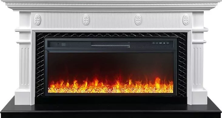 Электрокамин Royal Flame Carlyle - Белый с очагом Vision 42 LED