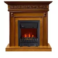 Каминокомплект Royal Flame Valletta - Орех с очагом Aspen Black