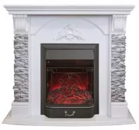 Камин электрический RealFlame Athena GR WT с Majestic Lux BL SR