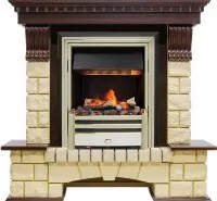 Каминокомплект Dimplex Pierre Luxe - Темный дуб / Шампань с очагом Cavendish