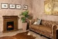 Электрокамин Royal Flame Valletta - Орех с очагом Aspen Gold 3