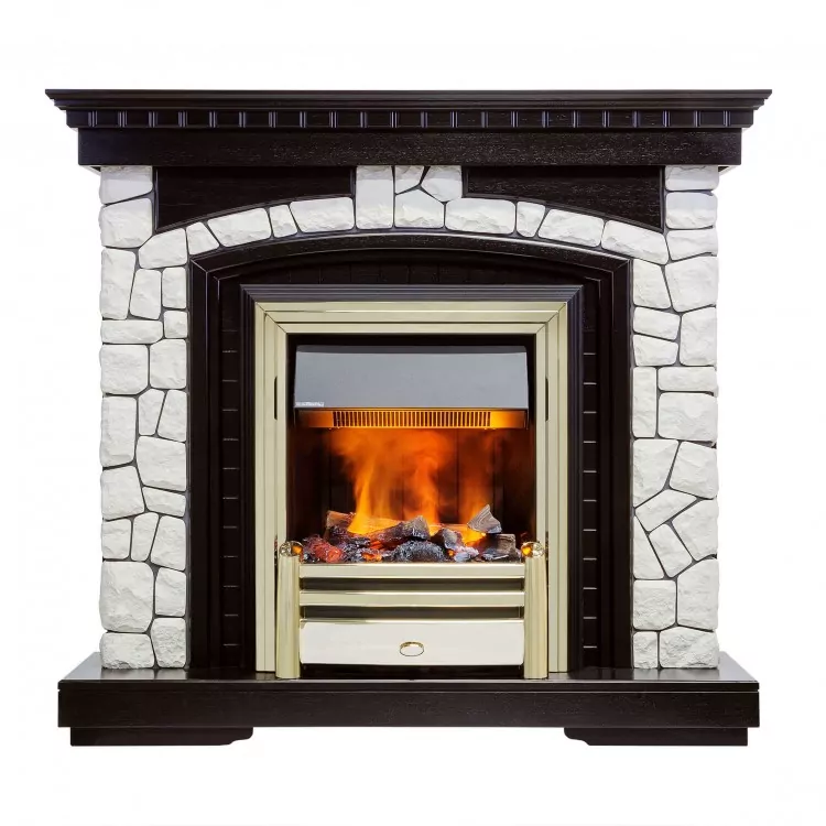 Dimplex Glasgow под классические очаги (камень белый, венге)