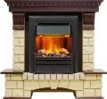 Электрокамин Dimplex Pierre Luxe - Темный дуб / Шампань с очагом Brookline Black 1