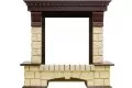 Электрокамин Dimplex Pierre Luxe - Темный дуб / Шампань с очагом Brookline Black 2