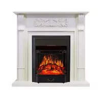Каминокомплект Royal Flame Venice - Фактурный белый с очагом Majestic FX Black