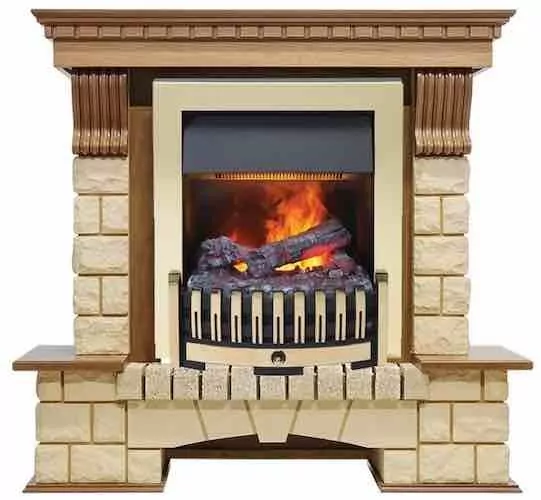 Dimplex Pierre Luxe под классический очаг шампань/дуб