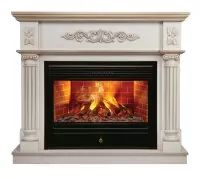 Камин электрический RealFlame Silvia 26 WT с очагом Novara 26 3D