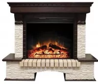Портал Royal Flame Pierre Luxe Jupiter FX /Dioramic 28 LED FX мелкий сланец бежевый/темный дуб