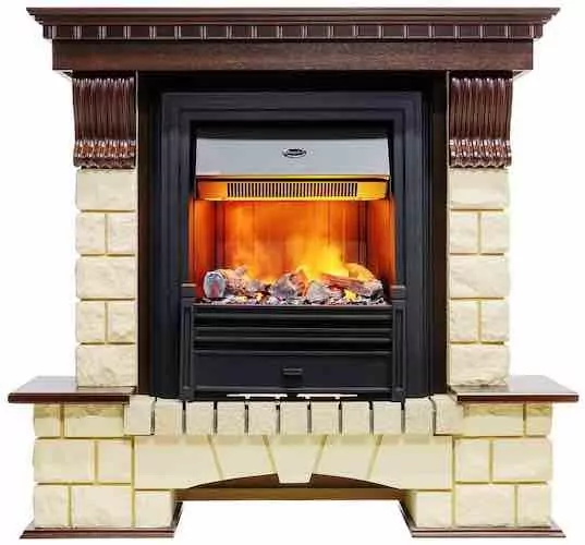Dimplex Pierre Luxe под классический очаг шампань/темный дуб