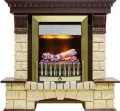 Электрокамин Dimplex Pierre Luxe - Темный дуб / Шампань с очагом Danville Antique Brass FB2 1