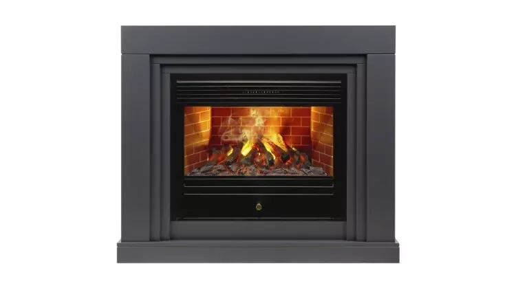 Камин электрический RealFlame Stanley 26 GR с очагом Novara 26 3D