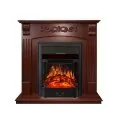 Электрокамин Royal Flame Sorrento угловой - Орех с очагом Majestic FX Black 1