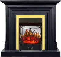 Каминокомплект Royal Flame Bradford - Серый графит с очагом Majestic FX M Brass