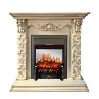 Каминокомплект Royal Flame Adriana - Cлоновая кость с очагом Fobos FX M Black