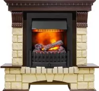 Каминокомплект Dimplex Pierre Luxe - Темный дуб / Шампань с очагом Danville Black FB2