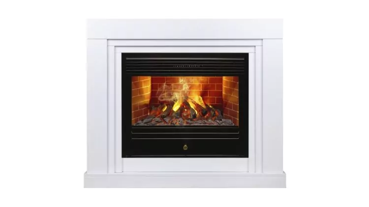 Камин электрический RealFlame Stanley 26 WT с очагом Novara 26 3D