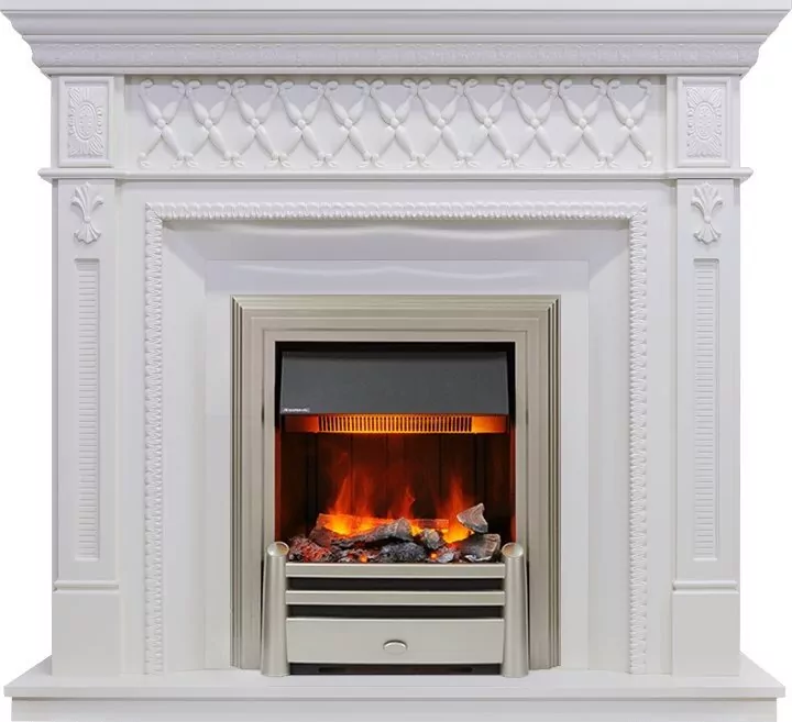 Электрокамин Dimplex Alexandria - Белый дуб с очагом Chesford