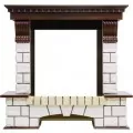 Dimplex Pierre Luxe под классический очаг камень белый/ темный дуб 1