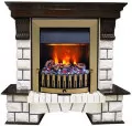 Dimplex Pierre Luxe под классический очаг камень белый/ темный дуб 4