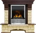 Электрокамин Dimplex Pierre Luxe - Темный дуб / Шампань с очагом Flagstaff 1