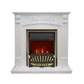 Электрокамин Royal Flame Sorrento угловой - Белый дуб с очагом Aspen Gold 1
