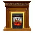 Электрокамин Royal Flame Valletta - Орех с очагом Majestic FX M Brass 1