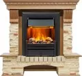 Электрокамин Dimplex Pierre Luxe - Дуб / Сланец с очагом Brookline Black 1