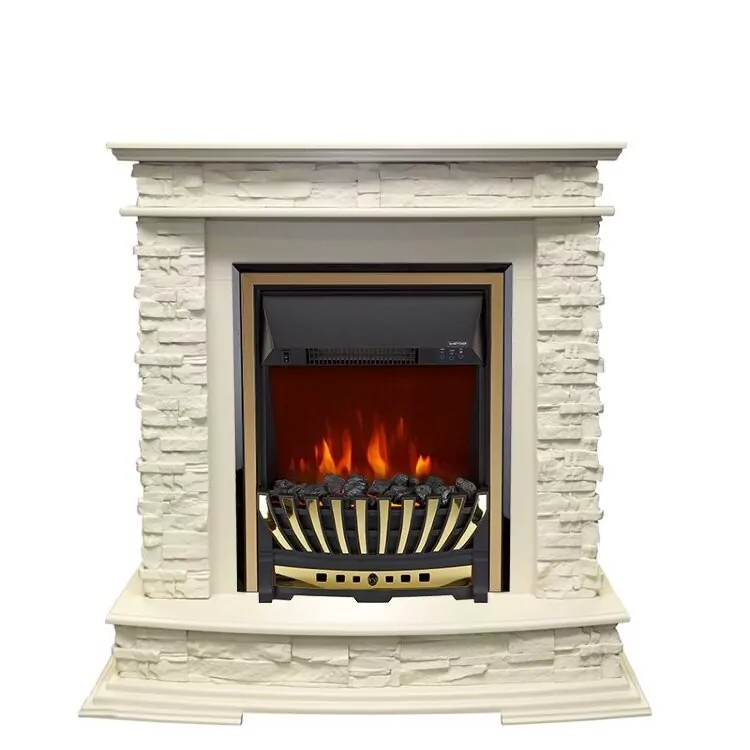 Электрокамин Royal Flame Luzern - Слоновая кость с очагом Aspen Gold