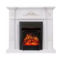 Каминокомплект Royal Flame Martin - Белый дуб, патина золото с очагом Majestic FX Black