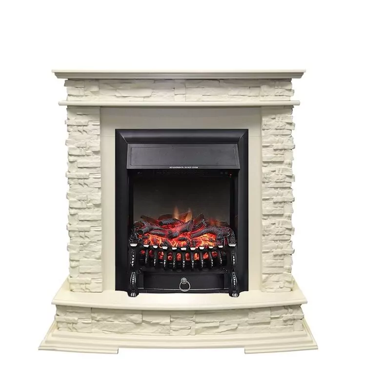 Электрокамин Royal Flame Luzern - Слоновая кость с очагом Fobos FX Black