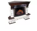Портал угловой Royal Flame Pierre Luxe Dioramic 28 FX камень белый/темный дуб 5