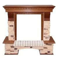 Портал Royal Flame Pierre Luxe под классический очаг сланец/дуб