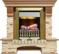 Электрокамин Dimplex Pierre Luxe - Дуб / Сланец с очагом Danville Antique Brass FB2 1