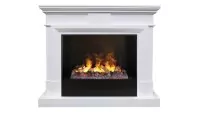 Камин электрический RealFlame Marco 26 WT с очагом 3D Cassette 630 + Black вставка