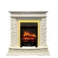 Электрокамин Royal Flame Luzern - Слоновая кость с очагом Fobos FX Brass 1