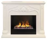 Камин электрический RealFlame Victoria 26 WT 3D Cassette 630 + Black вставка
