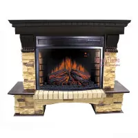 Портал угловой Royal Flame Pierre Luxe Dioramic 25 FX сланец/темный дуб