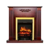 Каминокомплект Royal Flame Lumsden - Махагон коричневый антик с очагом Fobos FX Brass