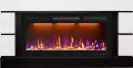 Электрокамин Royal Flame Modern - Белый с черным (Глубина 300 мм) с очагом Crystal 36 RF 1