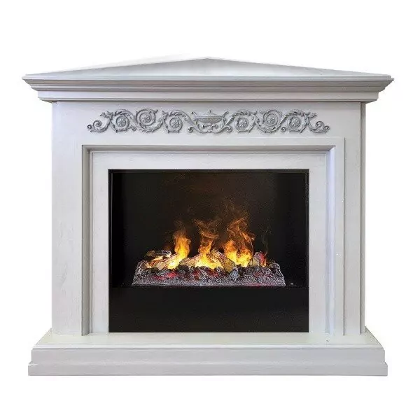 Камин электрический RealFlame Leticia Corner 26 WT с очагом 3D Cassette 630 + Black вставка