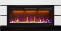 Электрокамин Royal Flame Modern - Белый с черным (Глубина 300 мм) с очагом Crystal 40 RF 1