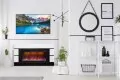 Электрокамин Royal Flame Modern - Белый с черным (Глубина 300 мм) с очагом Crystal 40 RF 3