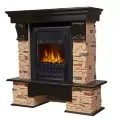 Портал Firelight Pietra 30U сланец натуральный, шпон темный дуб 1