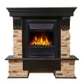 Портал Firelight Pietra 30U сланец натуральный, шпон темный дуб 2